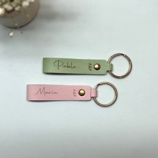 Llavero cuero boda - "NAME"
