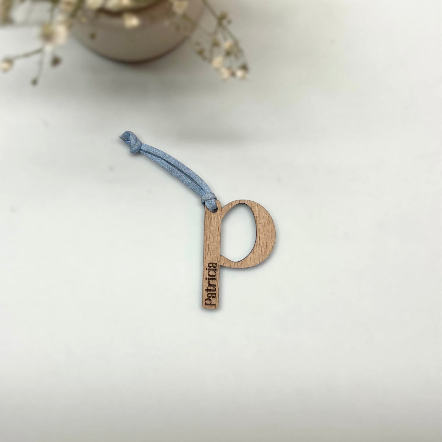Llavero cuero boda - "INITIAL"
