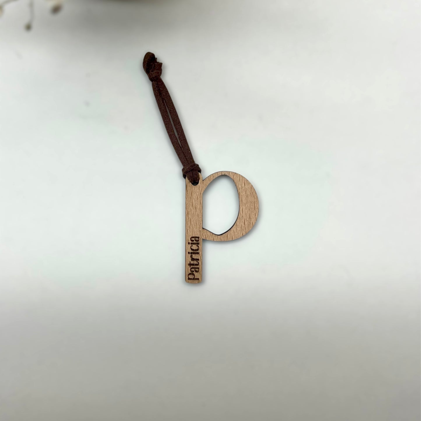 Llavero cuero boda - "INITIAL"